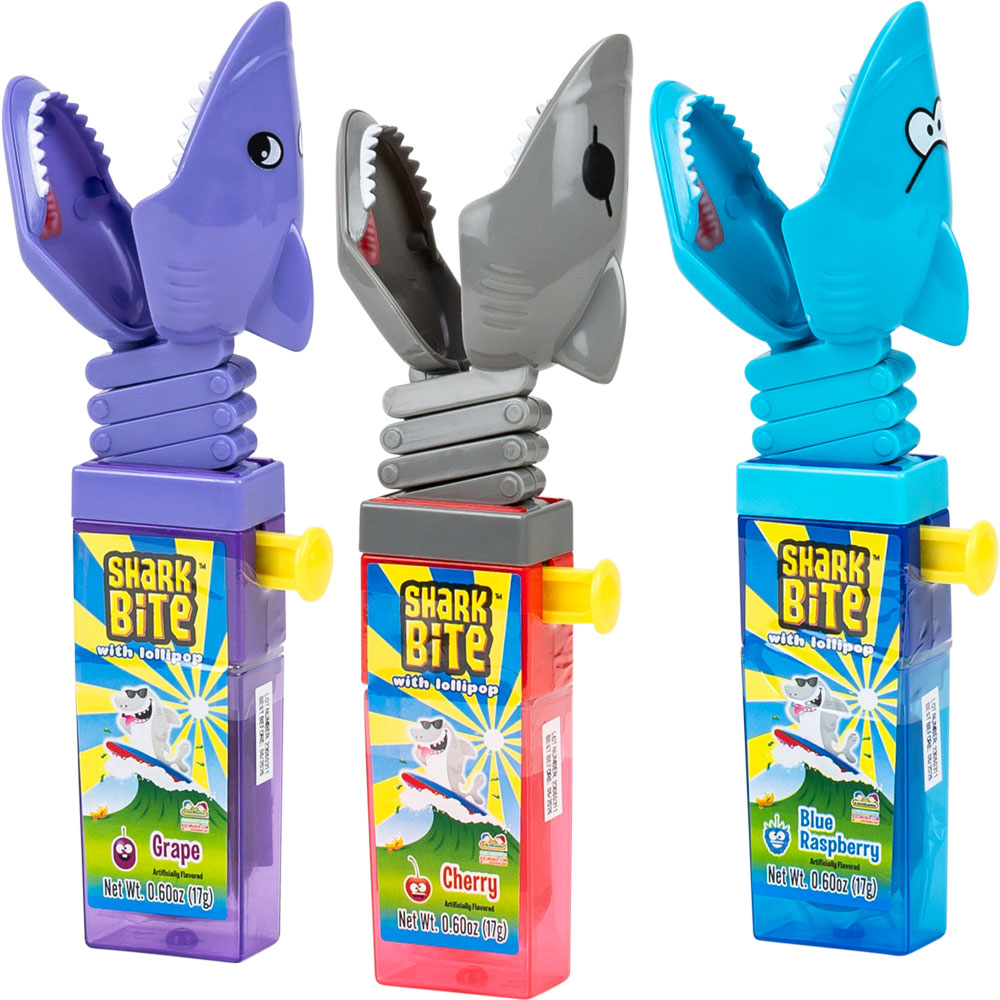 Kidsmania Novelty Shark Bite w/Lollipop - 12ct